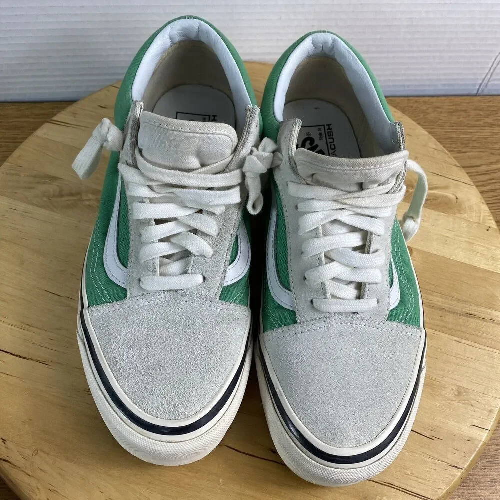 Van’s Old Skool DX Anaheim Factory White Green Men’s 8.5 Women’s 10